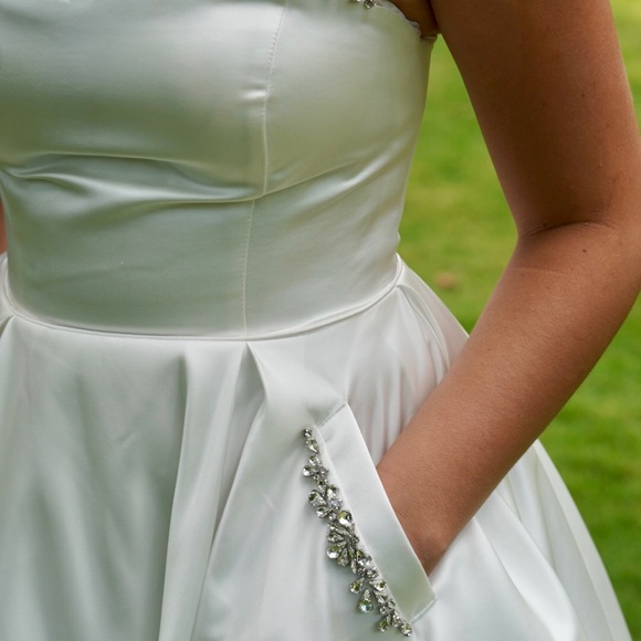 Sherri hill pageant dress strapless white - Picture 9 of 14